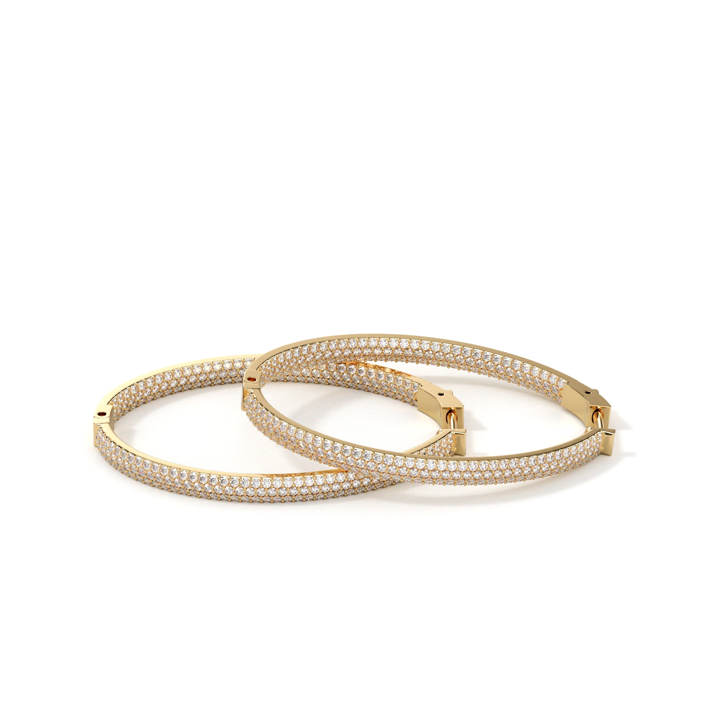 Boucles d’Oreilles Créoles Lumière Éternelle