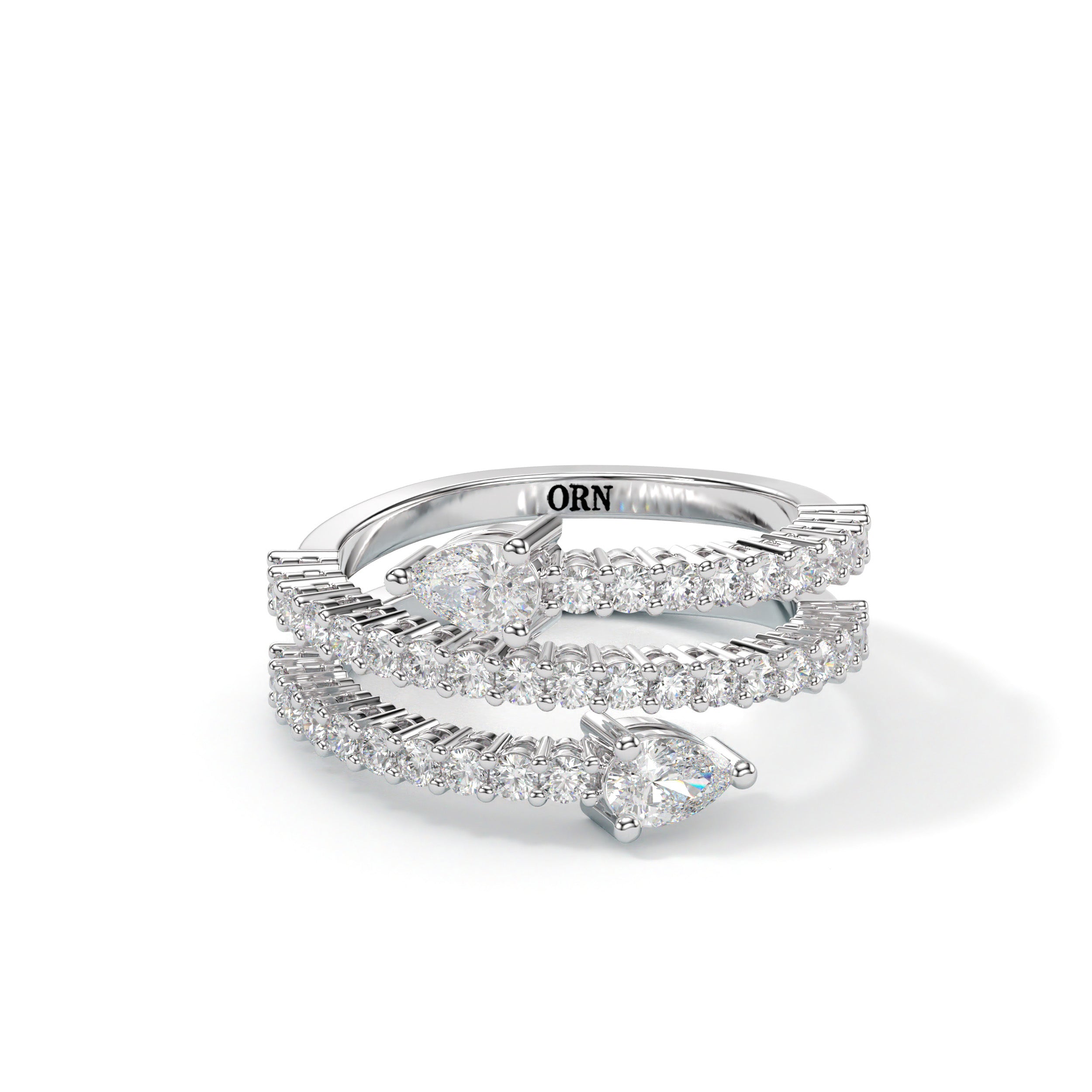 Bague Double Éclat Spirale