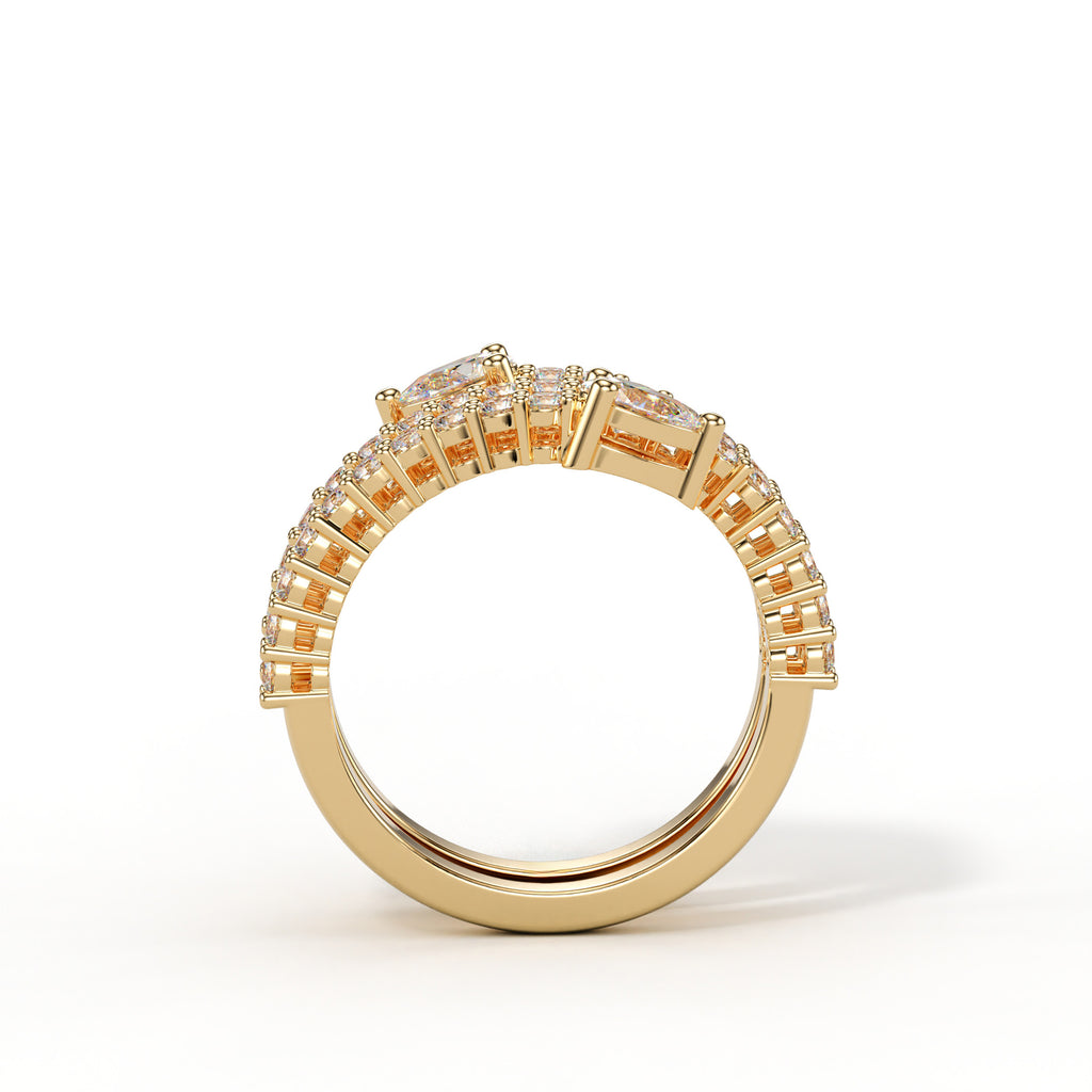 Bague Double Éclat Spirale