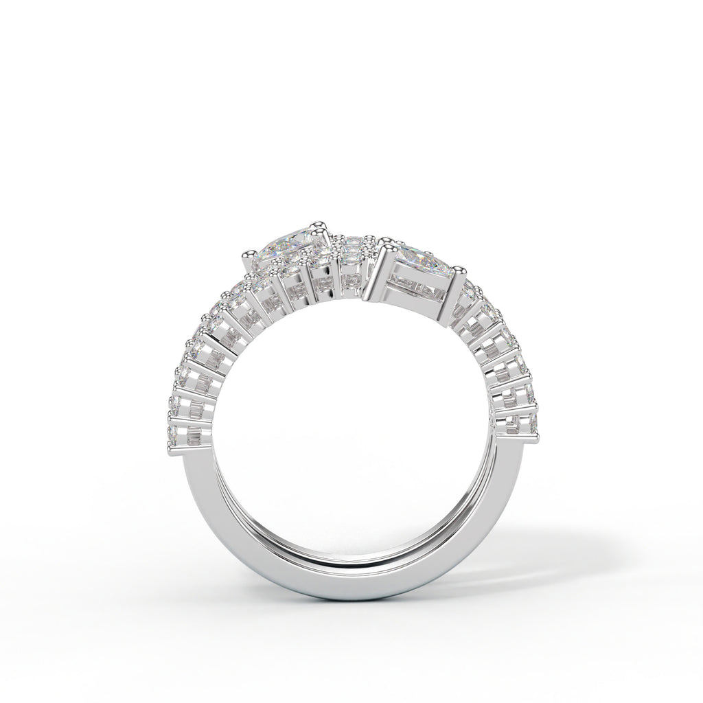 Bague Double Éclat Spirale