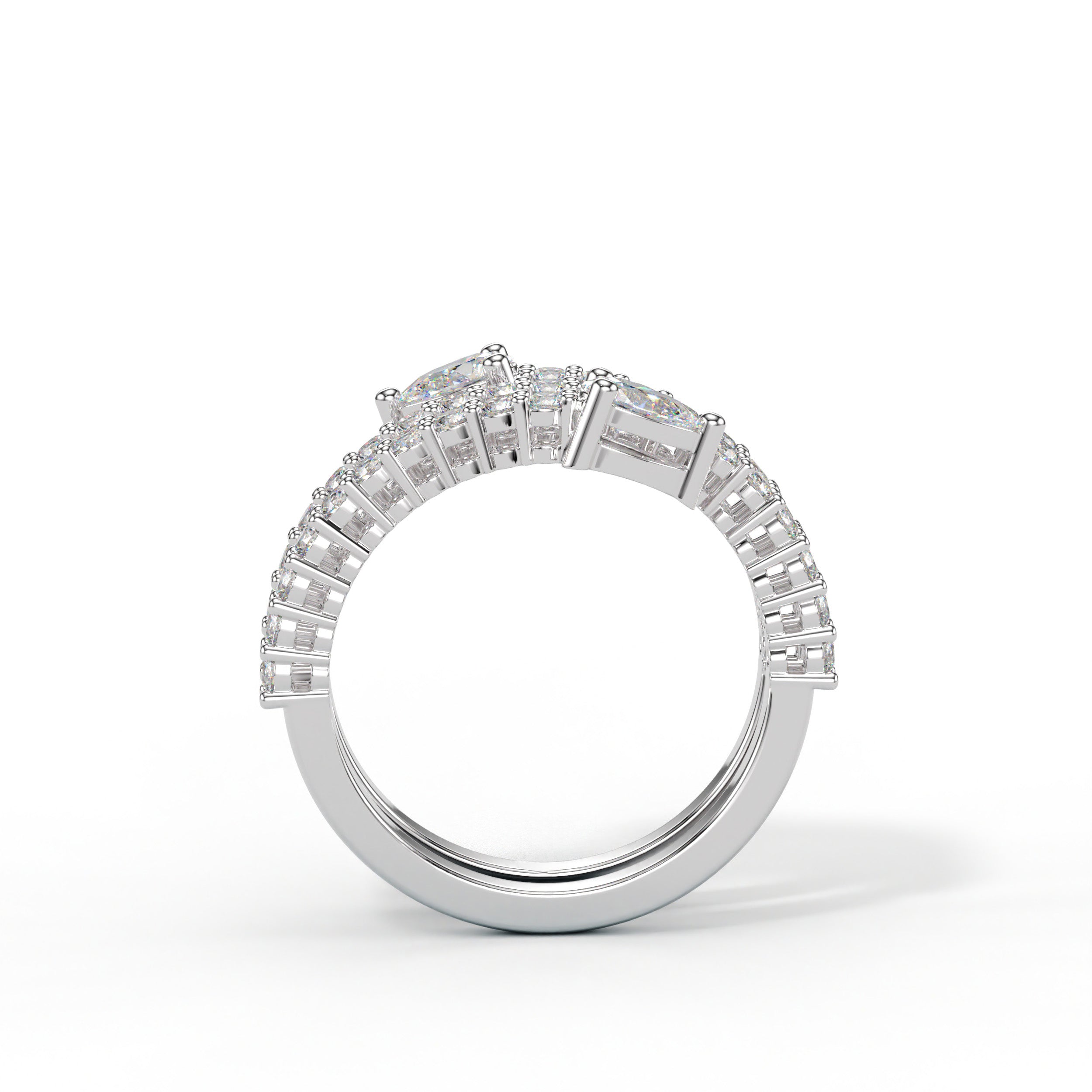 Bague Double Éclat Spirale