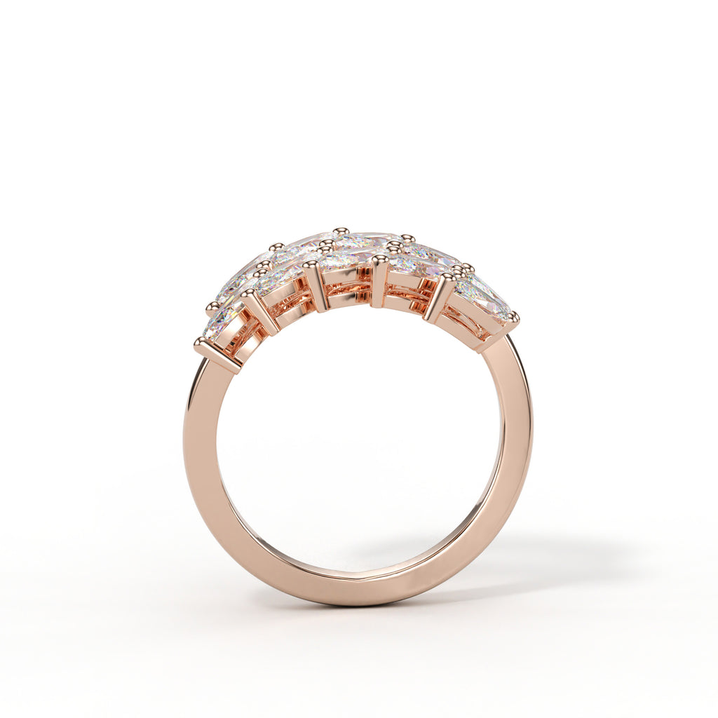 Bague Marquise Cascade