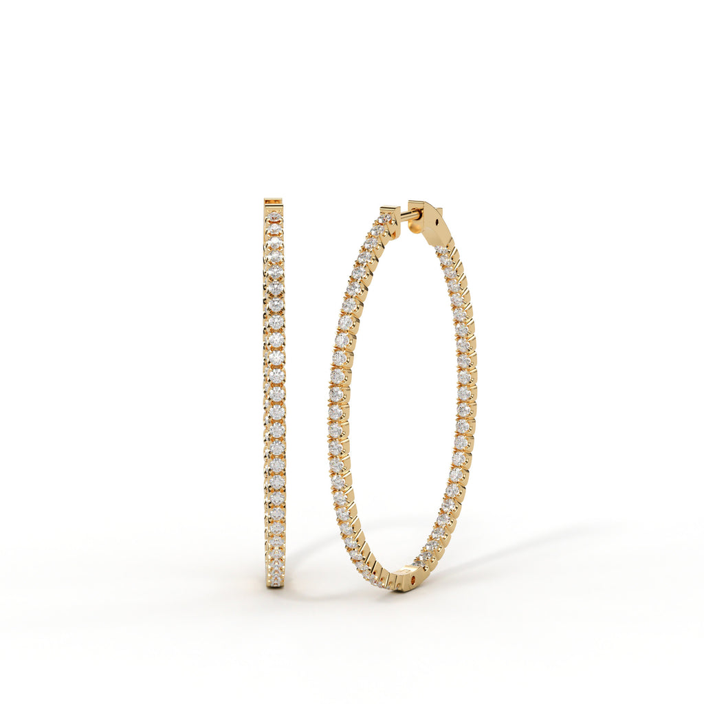 Boucles d’Oreilles Créoles Lumière Éternelle