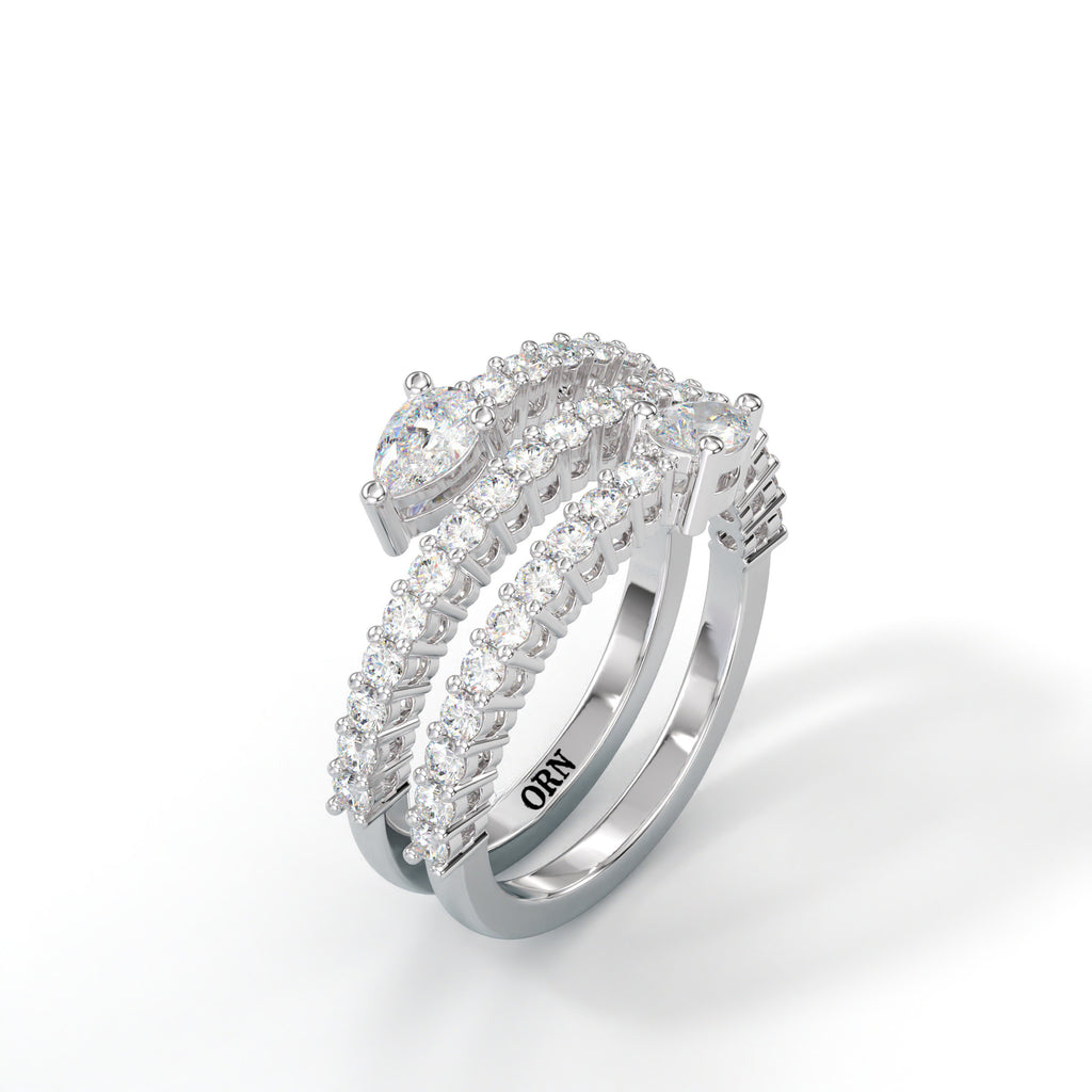 Bague Double Éclat Spirale